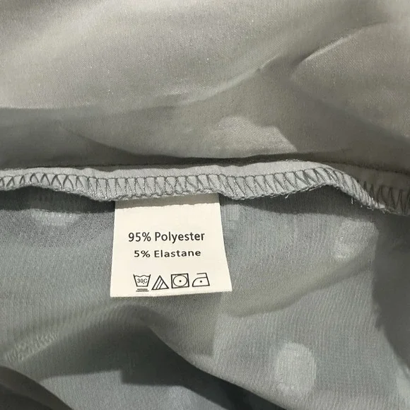 SHEIN Women's Swiss Dot Blouse Baby Blue Medium Ruffle Sleeve - Picture 8 of 8